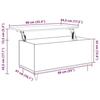 VidaXL Coffee Table Sonoma Grey 90x44.5x45 Cm Engineered Wood 830978