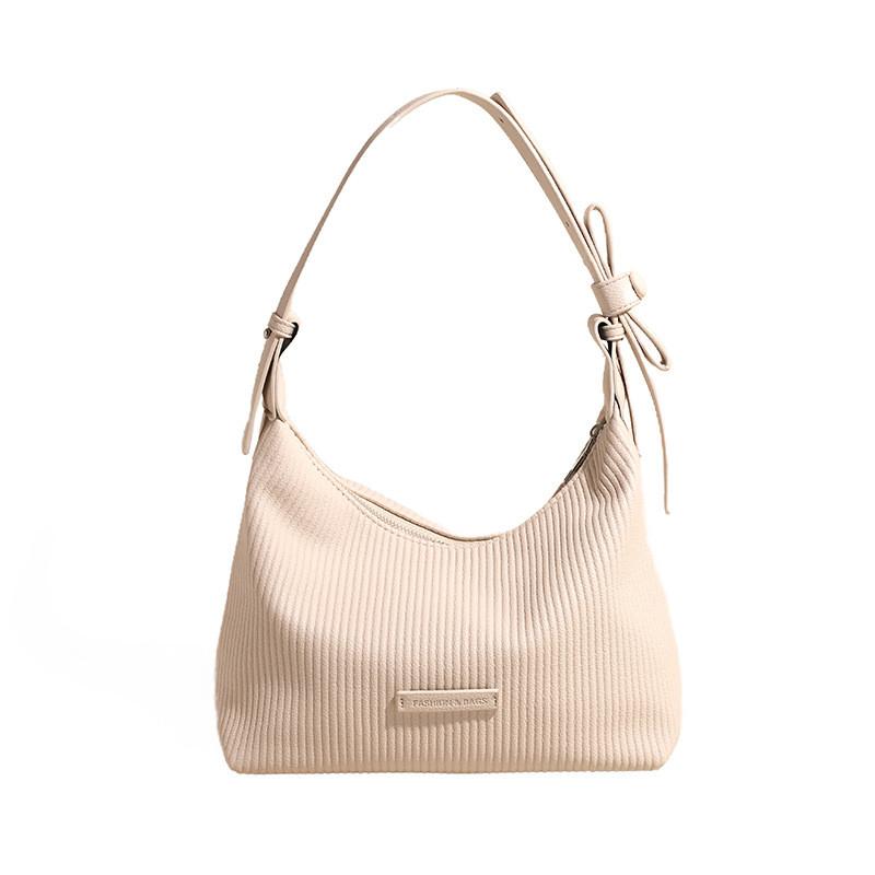 Ielgy Portable Pleated Bag Retro Underarm Bag Fashionable All-Match One-Shoulder Messenger Bag