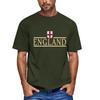 Men's Casual Short Sleeve Crew Neck T-Shirt England Football Inspired Graphic Print Comfortable Fit Lightweight Fabric