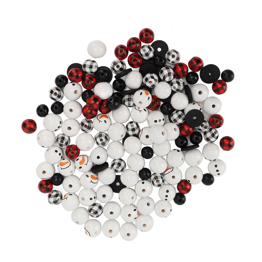 Christmas Beads Ornament DIY Making Printed Pattern Reliable Reusable Decorative Schima Superba