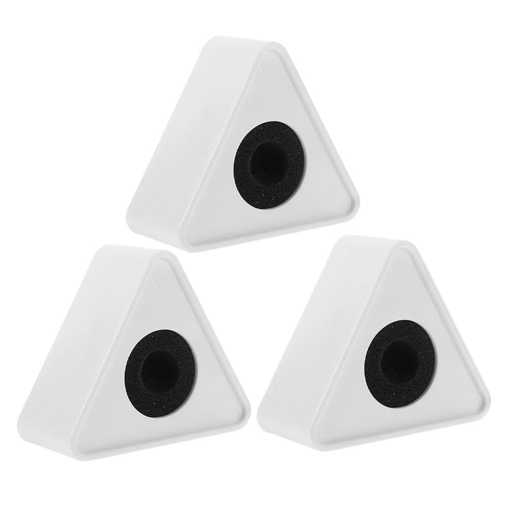 3Pcs Taibiao Microphone Flags Plastic Mic Logo Station Multi Functional Interview Recording Speech Logo Triangle