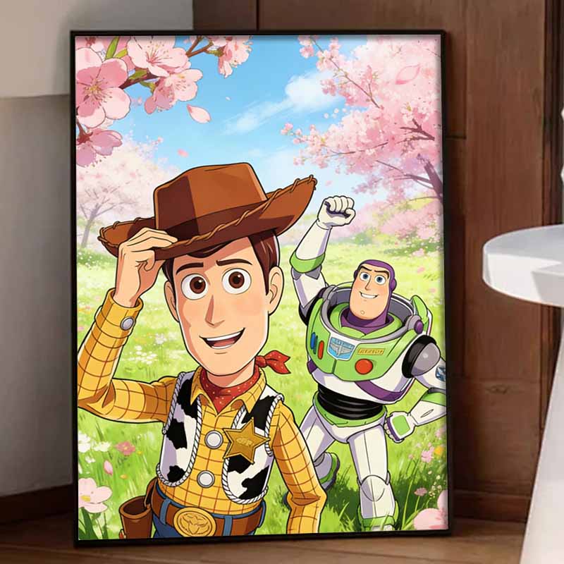 Disney Toy Story Woody Buzz Diamond Painting Art Kit Handmade DIY 5D Home Decor Gift