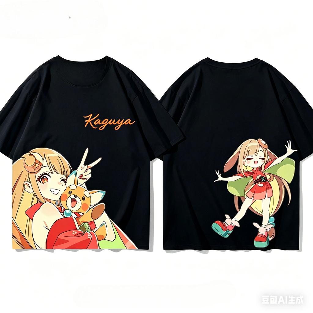 Kosmische Prinzessin Kaguya! Anime-Liebhaber-Shirt Ganzjahreskleidung Persönlichkeit Kleidung Große Größen Unisex Neues Modell Paare Heißes Produkt