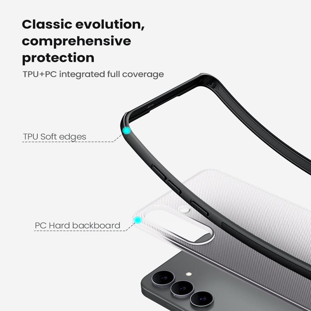 For Samsung Galaxy S25 FE Phone Case Nillkin Super Frosted Shield Pro Hard PC+TPU Shell Shockproof Back Cover