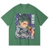 230 Gsm 100% Cotton Jujutsu Kaisen V53 Yuta Print Unisex Heavy Cotton T Shirt