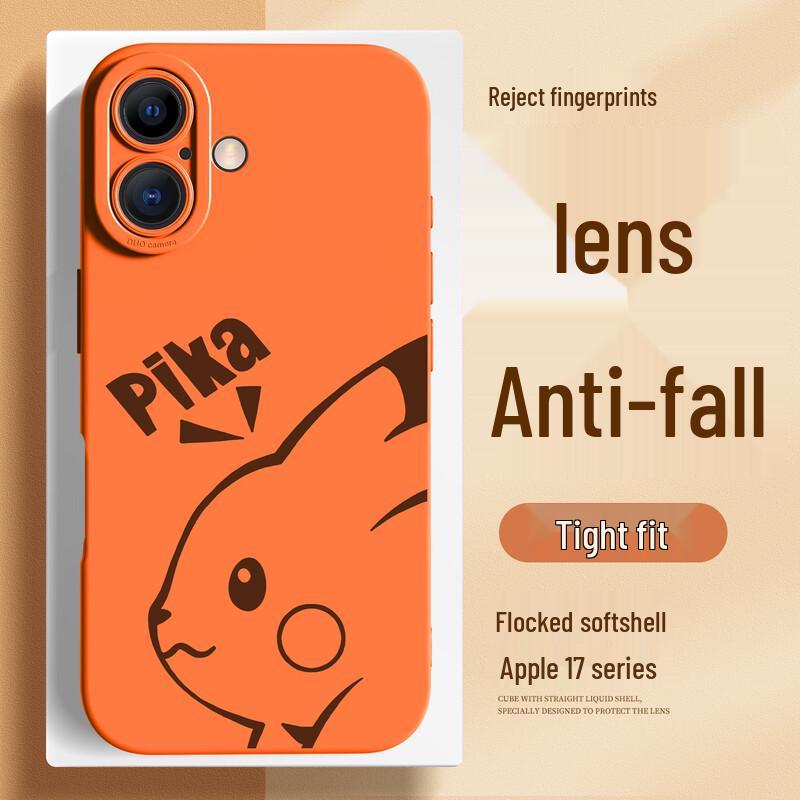 Cartoon Anti-Fall Soft Silicone iPhone Case with Full Lens Protection