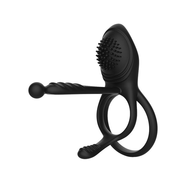 Vibrating Penis Cock Ring Delay Ejaculation Silicone Anal Vaginal G Spot Clit Stimulator Vibrator Adult Sex Toys For Men Couple