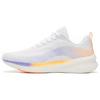 Li Ning Red Hare 5 Pro Amortecimento Antiderrapante Resistente à Abrasão Cano Baixo Tênis de Corrida Feminino Padrão Branco ARMS004-1
