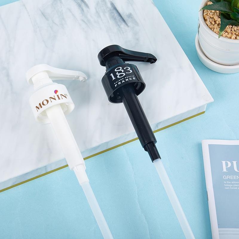 Kaffeespender Siruppumpe Schwarzer Flüssigkeitsspender für Sirup 10Ml Saftflaschenspenderpumpe
