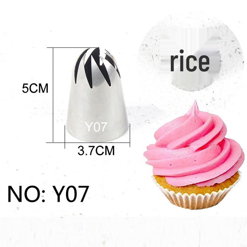 ZISIZ Seamless Extra Large Round Piping Nozzle Set