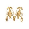Silver Needle Metal Style Lobster Claw Earrings - Personalized High-End Fashion with European-American Design