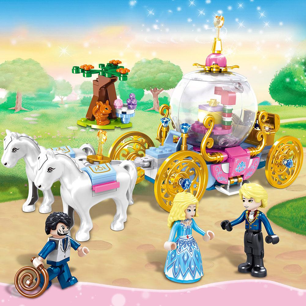 Girls Castle Building Blocks Kit Sweet Princess Style House City Model Diy Assembled Enlighten Bricks Toys Ornaments Children Gift