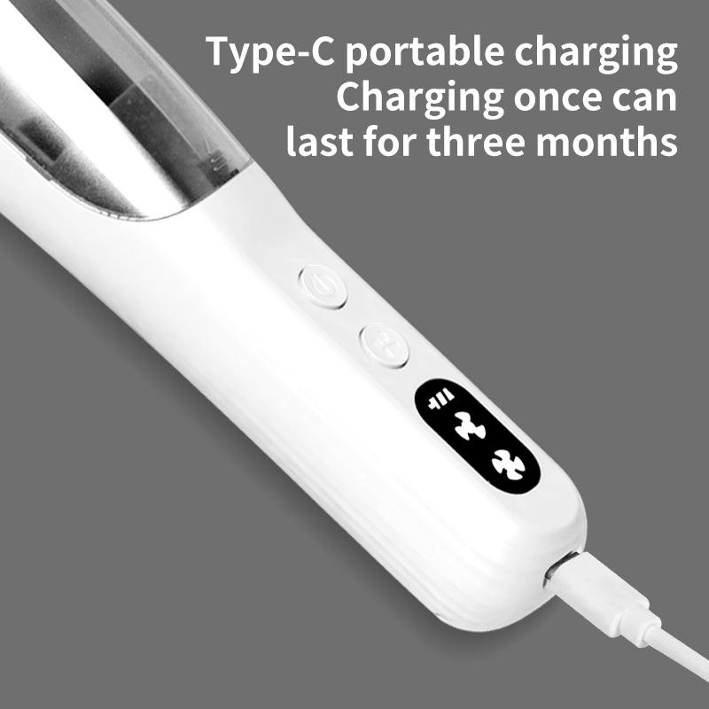 Baby automatic hair clipper, children's specific hair clipper with 2-level suction/rounded ceramic blade/washable blade/1-2 hour battery life