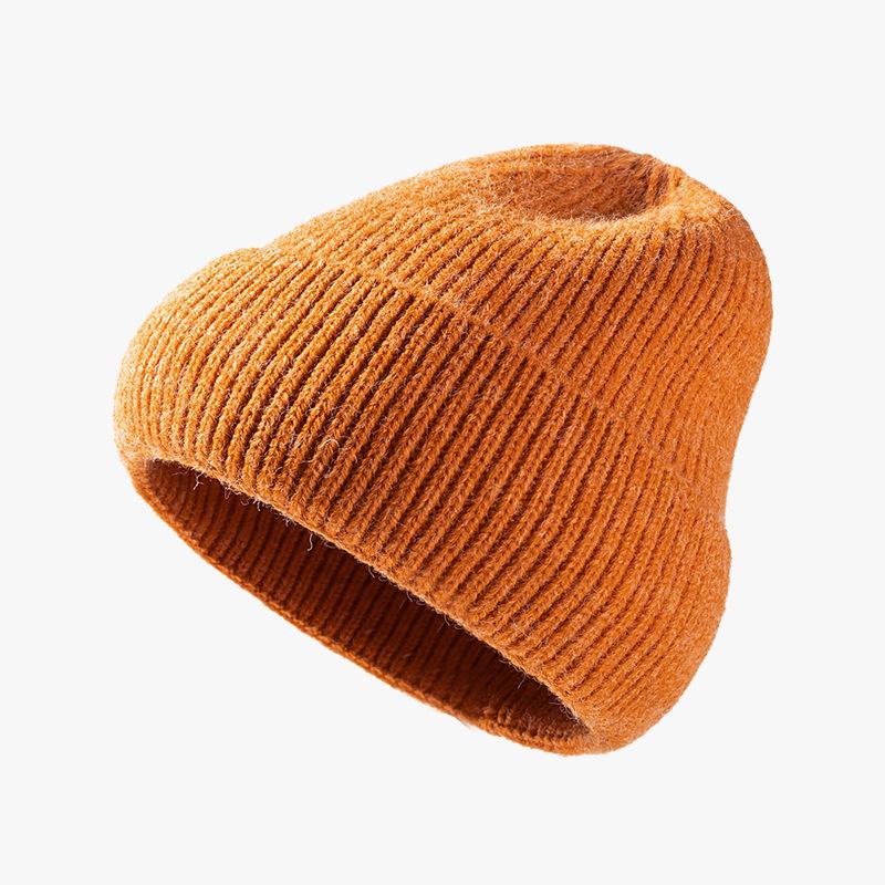 Custom Winter Hats Wool Beanie Embroidery Logo Classic Knit Beanies Knit Cuffed Plain Hats Skull Cap Warm Beanies