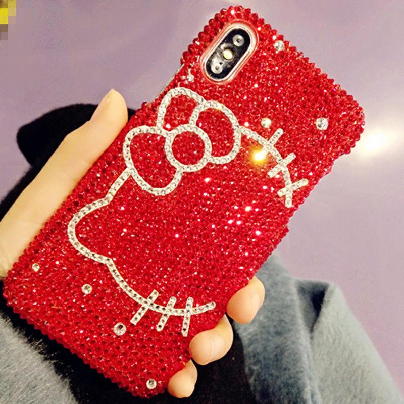 Luxury Full Diamond for Apple 16 Mobile Phone Case Rhinestone iPhone15proKT Cat Xsmax Cute 14 Anti-drop Case