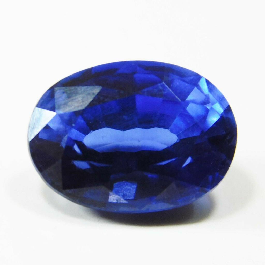 12 Ct Oval Cut Ring Size CERTIFED Natural Ceylon Blue Sapphire Loose Gemstone