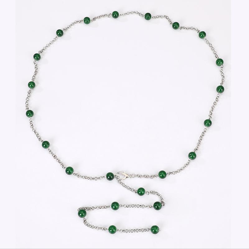 Women's Pearl Waist Chain Sweet Ancient Style Waist Chain Texture Hanfu Waist Chain Dress Decorative Women's Waist Chain
