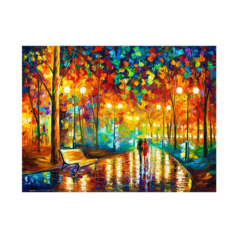 

Афремов, картина импрессиониста, современная настенная печать на холсте, художественный постер, милые, яркая картина для гостиной, домашний декор, Cuadro 50x70cm No Framed