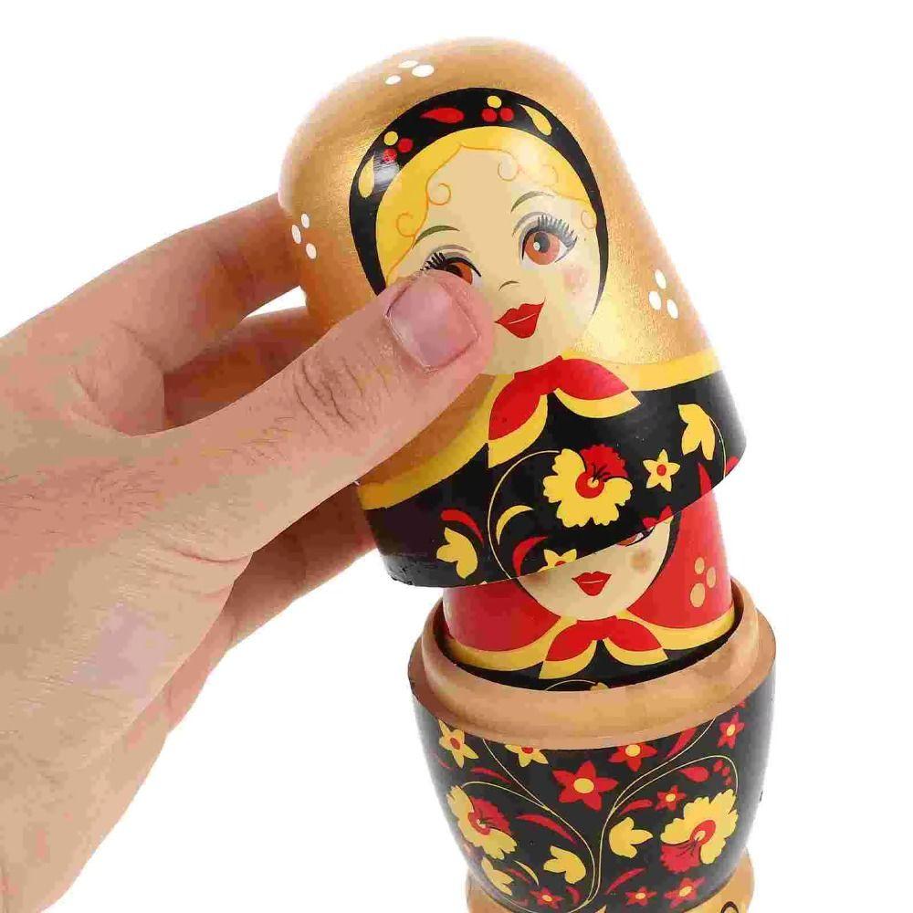 6 Layer Matryoshka Doll Toys Animals Pattern Animal Stacking Dolls  Birthday Gift