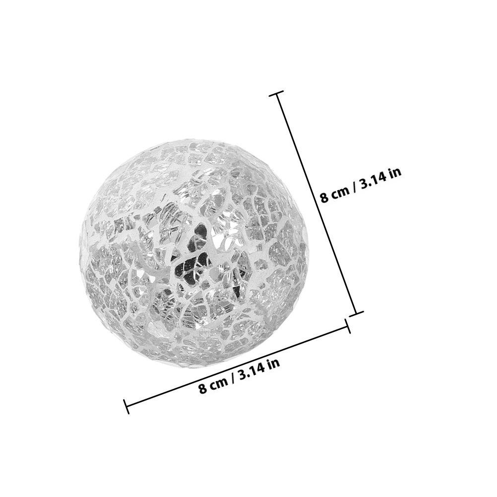 

4Pcs Mosaic Decorative Sphere Balls Glass Ball Wedding Centerpiece Home Tabletop Decor Desktop Ornament Modern Home Accessories 8X8X8CM