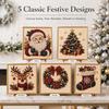 Set Pittura Diamante Perle di Natale con Cornice Kit Artigianale Fai da Te con Perline di Perle per Adulti Principianti Decorazione Casa Arte da Parete Regalo per Feste