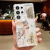 Little Flower Soft Case For Samsung Galaxy A56 A55 A54 A36 A35 A25 A15 A16 A53 5G S25 Edge S24 Ultra S23 FE Diamond Phone Cover