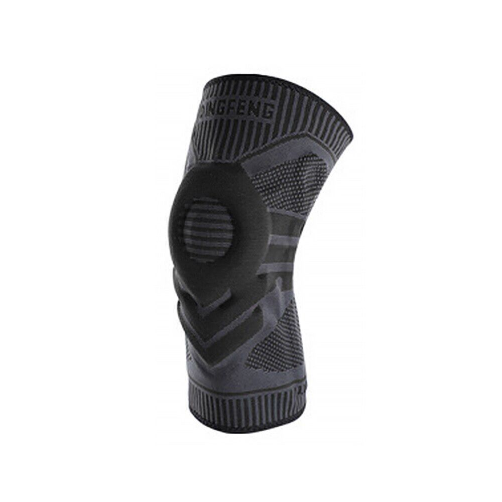 

OLIKEI Силиконовые спортивные наколенники, компрессионные наколенники для предотвращения столкновений, пружинная поддержка наколенника для фитнеса, баскетбола, волейбола, езды на велосипеде XL чёрный