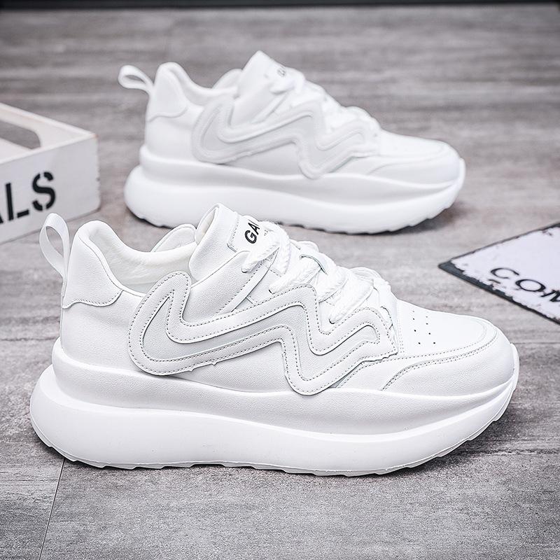 Spring New Men's Shoes Jogging Shoes Platform Bread Shoes Breathable Sports Style Casual Shoes Wenzhou Factory Direct Sales