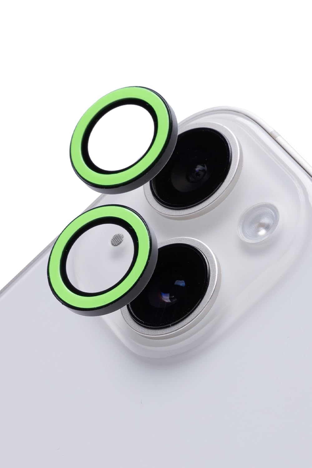 

iFace Neo iPhone Plus Camera Lens Tempered Glass iPhone Plus Camera Lens Camera Protective Scratch and Smudge 14/14 Cover, (Neo Green) [iFace 14/14