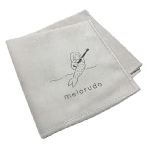

Melorudo Musical Instrument Microfiber Cloths, 20x20cm, Mermaid Logo, Set of 5 (White Gray) MA100012A05N0