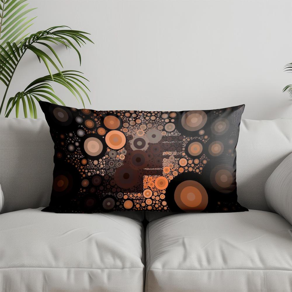 Home Decor Colorful Floral Pattern Pillowcase Suitable For Sofa Bedroom Car Pillow Cover Cushion Rectangular Back Cushion