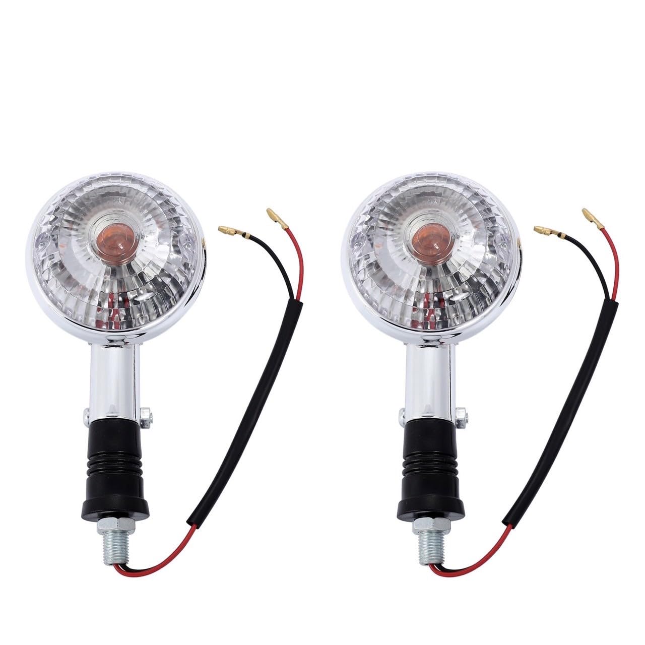 

Kanoan 12V Yamaha Turn Set of Amber and Left and for Motorcycles Virago Genuine Customization of 2 Signals, 2, Clear, Right, XJ, XJR400, TW225, SR400,