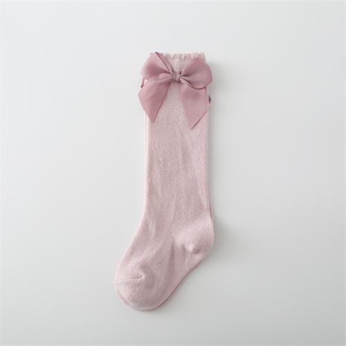 Lawadka Cotton Baby Girls Socks With Bows Knee High Children Princess Socks For Girls Toddler Kids Long Sock Autumn 0-7Years Old
