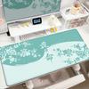 Japanischer Stil Gaming Mauspads Kawaii Rosa Sakura Tischunterlage 120x60cm Große Größe Teppich Kunst Design Tastaturteppich für Laptop Gamer