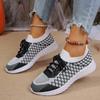 Flats Women Sneakers Knitting Sport Shoes Running Lace Up Casual Shoes New 2024 Trend Walking Breathable Mujer Zapatillas