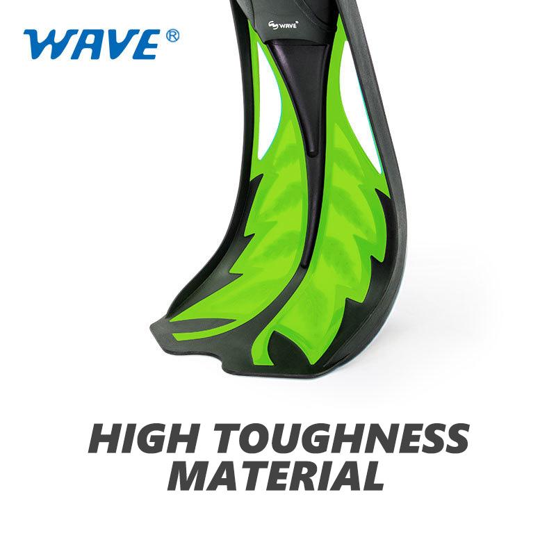 WAVE Short Adult Snorkel Foot Swimming Flippers Fins Flexible Comfort Swimming Fins Submersible Foot Children Fins Flippers