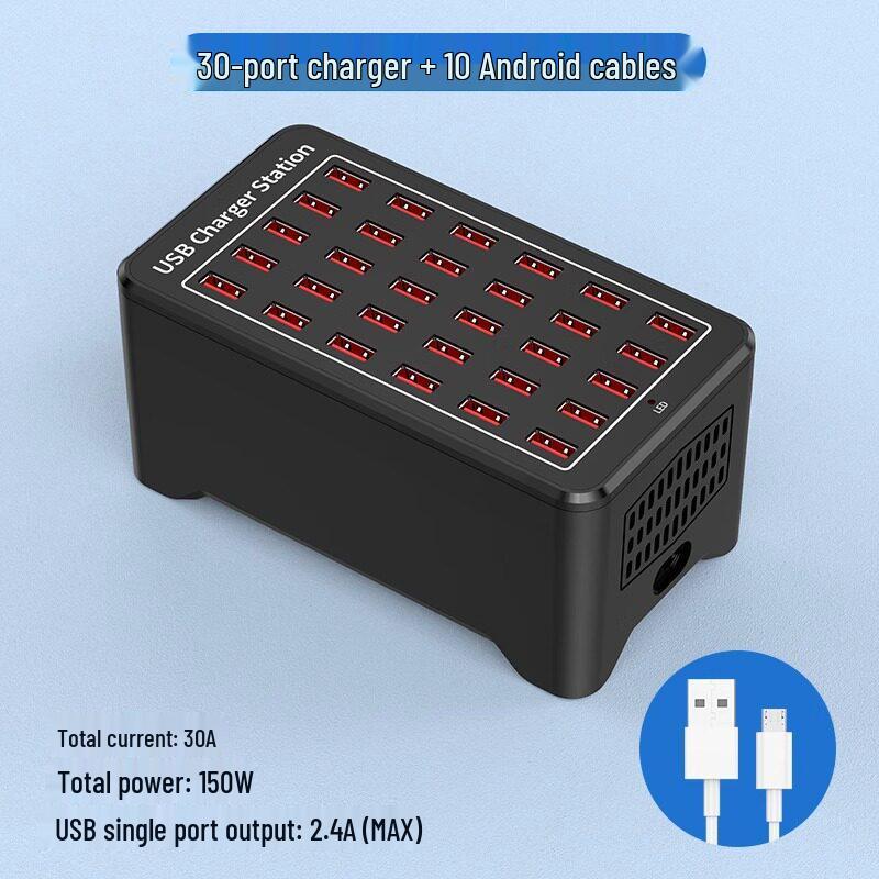 Fast Multi-Port USB Charger & Smart Desktop Charging Station
