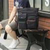 Vintage Men's Canvas Messenger Bag Unisex Crossbody Bags Large Capacity Shoulder Bag for Travel Work Multi Pocket Briefcase