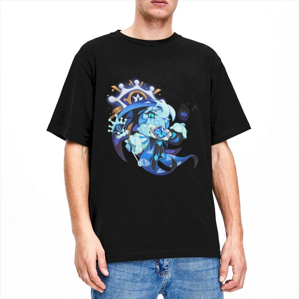 Shadow Milk Cookie Run Kingdom Men Women T Shirt Cute Cartoon Anime Tee Shirt Short Sleeve TShirt 100 Cotton Adult Clothes