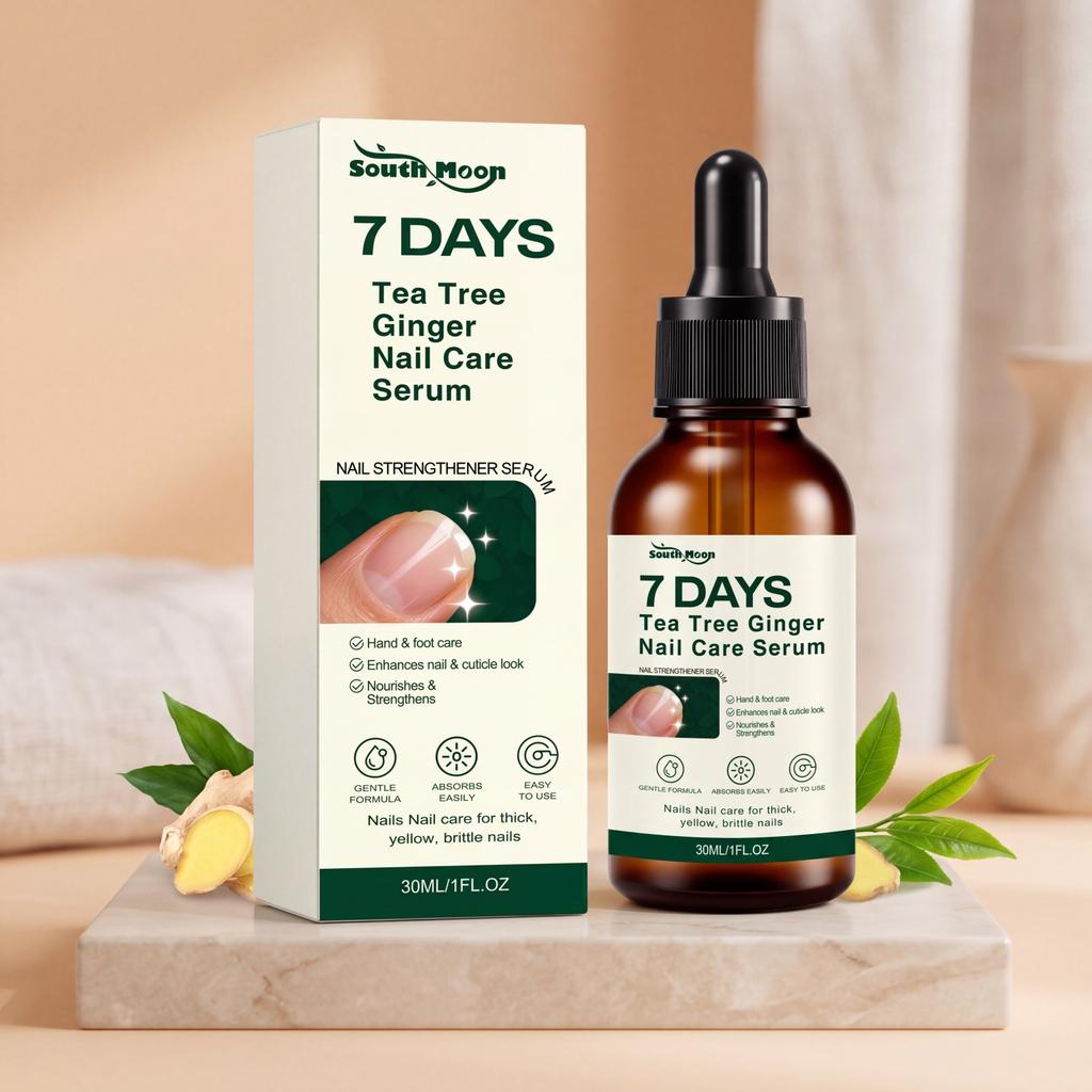 SOUTH MOON Nail Care Serum Moisturizes Cuticles Strengthens Nails Gentle Hand and Foot Nail Treatment 30ml