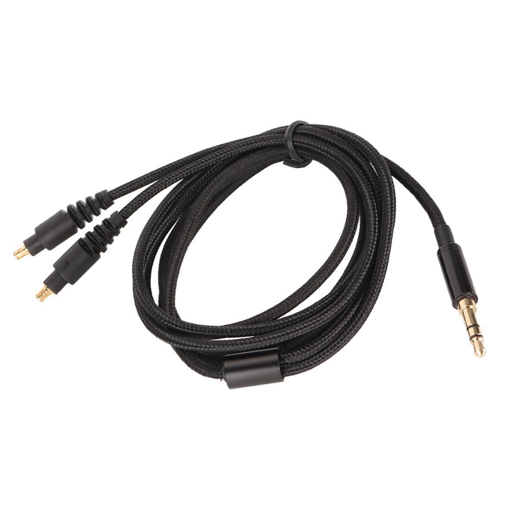 1.2m/3.9ft 3.5mm Headphone Sound Cable Braiding Cable Gold Plated Plug Earbuds Upgrade Wire for ATH MSR7b ATH SR9 ATH ESW990H