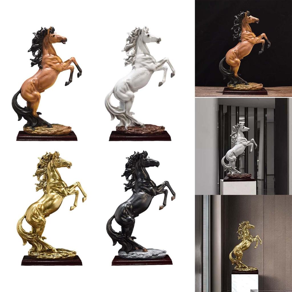 Horse Figurine 18.7''H Contemporary Sculpture for Home And Office Display