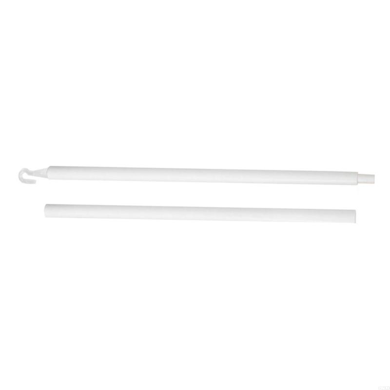 62KD 1Set Vertical Blind Wand Replacement with Hook 60CM 23.6in White Plastic Window Blinds Rod for Easy Control