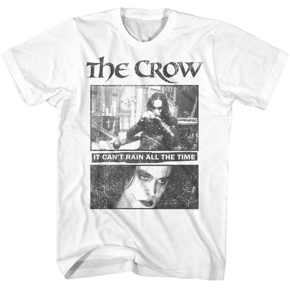 

The Crow Squares White Adult TShirt Summer Unisexs and Womens Loose and Breathable Tshirt Top 4XL
