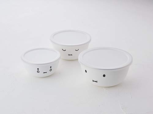 Набор мисок для смешивания Fuji Horo (3 куска) Белый с мордочкой Миффи