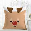 Classic Casual Daily Merry Christmas Art Cushion Cover Daily Washable Linen Pillowcase Soft For Sofa Bed Home Room Decor