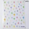 Charming Hollow Stars Love Geometric Five-pointed Star Self Adhesive 5D Nail Art Decorations Stickers Shiny Manicure Decal
