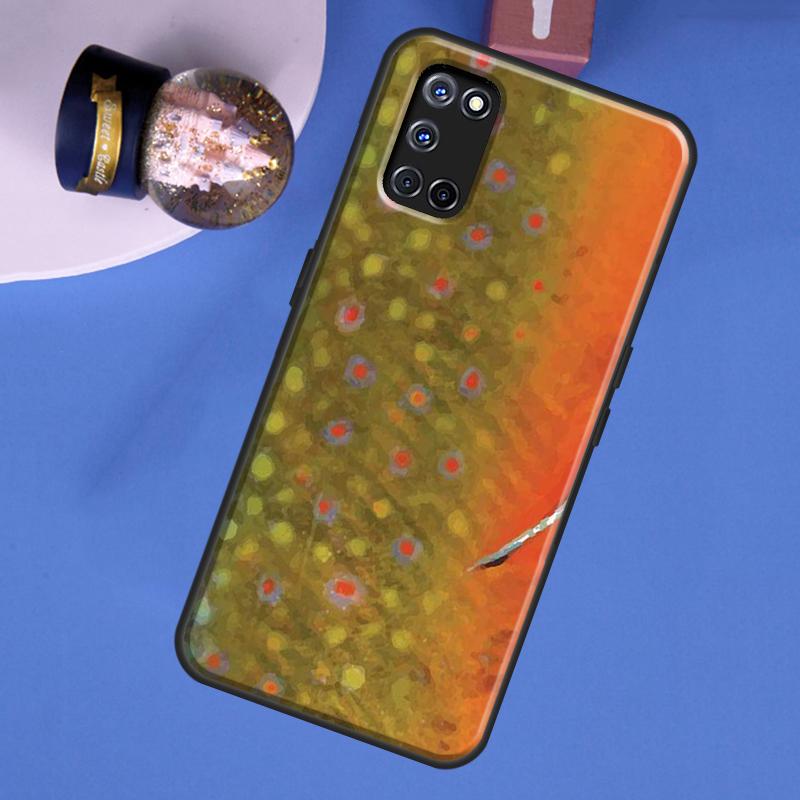 Brown Trout Fly Fishing Phone Case For Oppo A60 A40 A80 A16 A76 A96 A91 A15 A17 A74 A94 A54 A57S A18 A38 A58 A78 A98