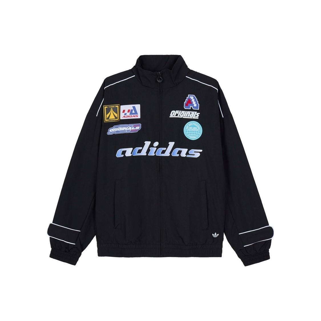 adidas Casual Sports Stand Collar Jacket Autumn Men s Black XS