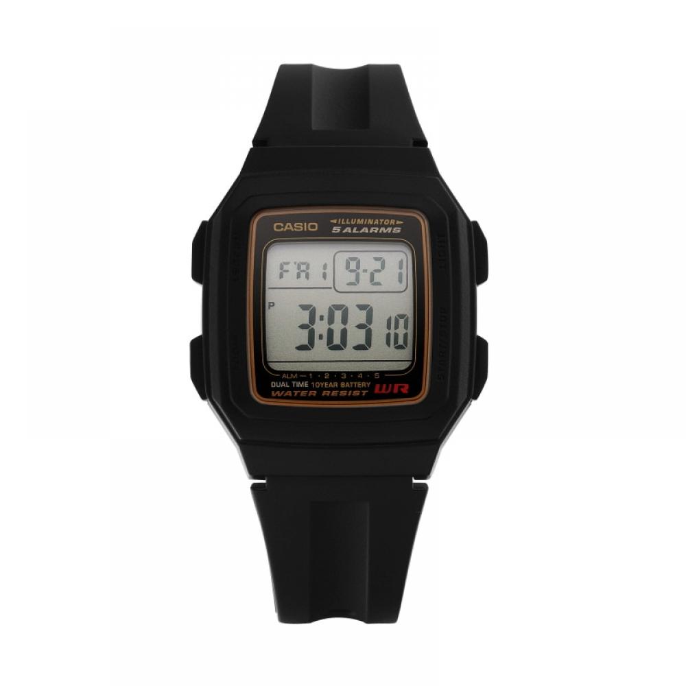 Casio F 201wa 9adF  F 201wa 9a  Digital Square SportS Soldier Men S Pu Watch
